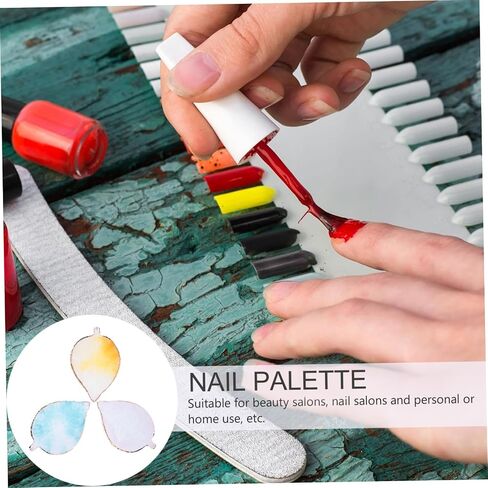 Safigle Nail Art Art Mixing Treshing مجموعة من 3 راتنج عقيق لوحات عرض أظافر لوحة طلاء مانيكير محمولة ل DIY وخلط الألوان in Kuwait