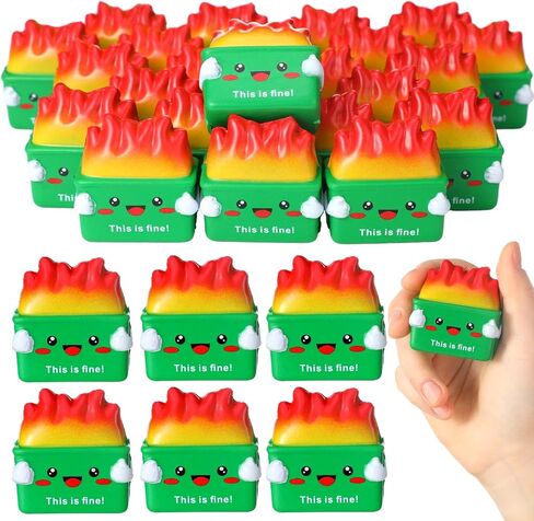 LEITEE 24 PCS Humpster الإجهاد كرات التخفيف من القمامة المملوكة كرات الإجهاد للبالغين للعلاج الهدايا التقدير للمكتب عيد ميلاد تخرج التخرج الهدية " in Saudi Arabia