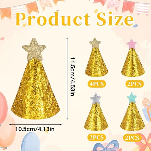 قبعات الحفلات للحيوانات المحشوة 10 أجهزة كمبيوتر عيد ميلاد للكلب/القط قابلة للضبط قبعة الحزب المصغرة للحيوانات المحشوة اللطيفة جرو جرو. in Kuwait