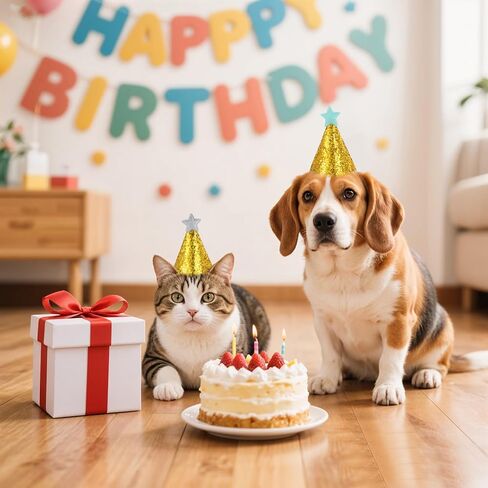 قبعات الحفلات للحيوانات المحشوة 10 أجهزة كمبيوتر عيد ميلاد للكلب/القط قابلة للضبط قبعة الحزب المصغرة للحيوانات المحشوة اللطيفة جرو جرو. in Kuwait