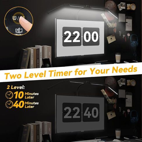 Adjustable LED Desk Lamp – Stepless Dimming & Color Temp Remote Control, Eye-Caring 4 Large Bright Light Souce for Home Office, Gooseneck, Clamp Base, 5 Lighting Modes for Reading, Computer, DIY in Saudi Arabia