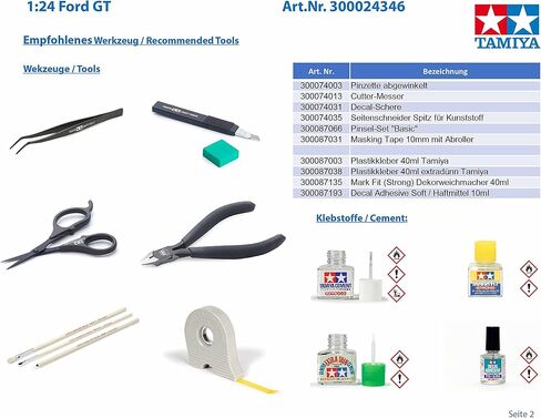 TAMIYA 24346 1/24 Ford GT Plastic Model Kit in Saudi Arabia
