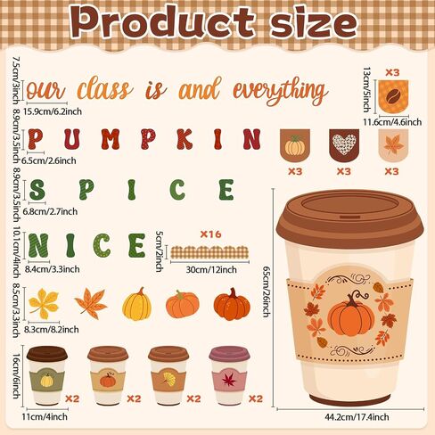 Fall Coffee Cuct Bulletin Board Leaves Maple Bulletin Bulletin Cutouts Atricgiving Paper Decorts Autumn Classroom Decoritions for Headgiving Fall School Chapric in Saudi Arabia