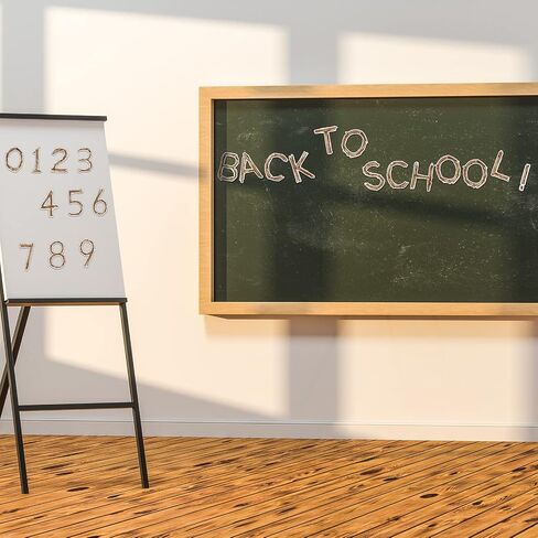 Geyoga 200 Pcs Large 6'' Bulletin Board Letters Font Letter and Punctuation Cutout Combo Set Big Classroom Alphabet Cutout for Bulletin Board Display School Chalkboard Wall Decor(3D,Black) in Saudi Arabia