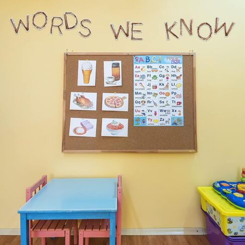 Geyoga 200 Pcs Large 6'' Bulletin Board Letters Font Letter and Punctuation Cutout Combo Set Big Classroom Alphabet Cutout for Bulletin Board Display School Chalkboard Wall Decor(3D,Black) in Saudi Arabia