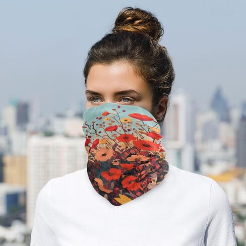ElliTarr Neck Gaiter Cooling Bandana Face Mask Magic Scarf Sport Face Cover for Sun Protection Men Women Fishing Outdoor in Kuwait