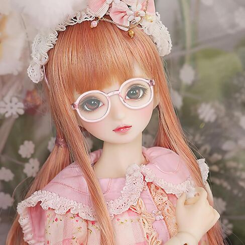 نظارات دمية Nuobesty ، 6pcs Mini Dolls Sunglses مقابل 18 بوصة دمى تلبيس النظارات مع عدسة واضحة لملحقات أزياء الدمية ، لوازم صنع DIY in Saudi Arabia