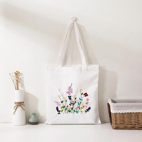 Vivoloom canvas مجموعة تطريز حقيبة للمبتدئين ، مجموعة DIY Needlepoint مع نمط فريد ، وتشمل التعليمات ، وخيوط ملونة ، وأدوات للبالغين in Saudi Arabia