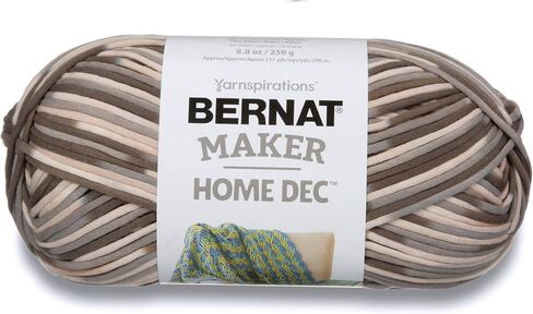 Bernat Maker Cream Yarn - 2 Pack of 250g/8.8oz - 72% Cotton 28% Nylon - #5 Bulky - 290m/317Yards - for Knitting, Crochet and Amigurumi in Saudi Arabia