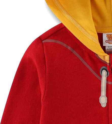 سترة TANGDIAABBCC KKA Fred Rogers Company للأولاد دانيال تايجر بغطاء للرأس مع أذنين، أحمر، مقاس 4T in Kuwait