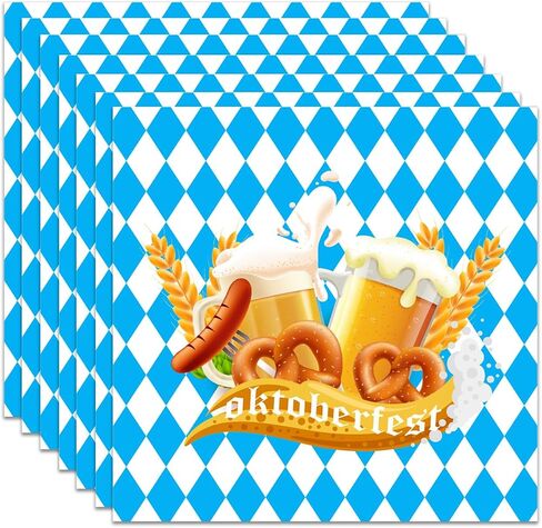 40pcs Oktoberfest Paper Fackins الألمانية مهرجان أكتوبر للحفلات المناديل in Saudi Arabia