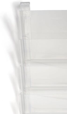 TRU RED Staples 7-Pocket Plastic Letter Wall File, Clear (TR55347) in Saudi Arabia