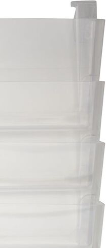 TRU RED Staples 7-Pocket Plastic Letter Wall File, Clear (TR55347) in Saudi Arabia