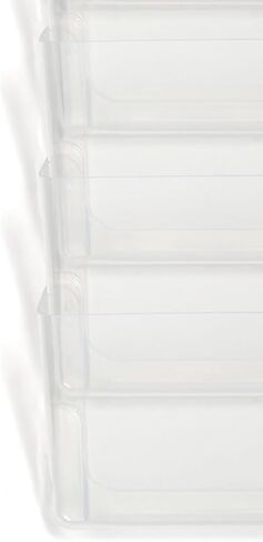 TRU RED Staples 7-Pocket Plastic Letter Wall File, Clear (TR55347) in Saudi Arabia