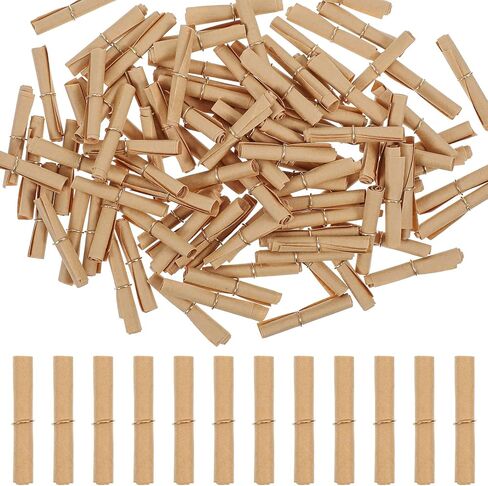 100Pcs Scroll Paper Mini Message Paper Scrolls, Mini Lucky Wishing Rolls for Birthday, 3 × 6cm Vintage Scroll Wish Paperr for Anniversary Valentine Party Gifts Decor in Saudi Arabia