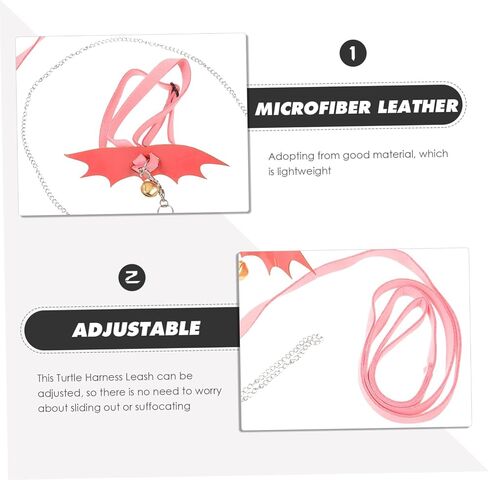 Galpada Turtle Harness Leash للسلحفاة الصغيرة الحبل المشي في الهواء الطلق قابل للتعديل لمكافحة الحيوانات الأليفة وتدريب سترة المقود السلحفاة المحمولة لسلاحف العشب in Kuwait