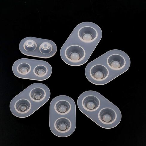 Welcone to Doober Silicone Molds 6 أحجام دمية دمية دمية تلاميذ عين العين العيلة العيلة مجموعة لقبة ايبوكسي راتنجات الأشعة فوق البنفسجية راتنجات الصب لصنع المجوهرات صنع مركبة DIY in Saudi Arabia