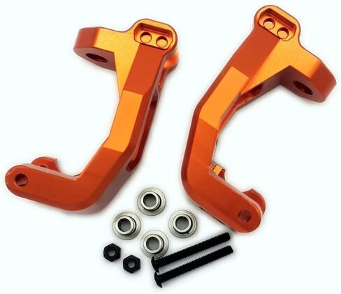 Aluminum Front Caster Blocks C-Hubs Orange for Traxxas 1/8 Sledge 9532 in Saudi Arabia
