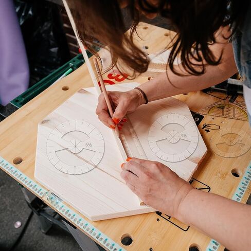 5 Pcs Circle Ruler Quilting Template Set Clear Acrylic Sewing Rulers Circle Templates for Cutting Fabric Precision Measurements Sewing 5 Sizes in Saudi Arabia