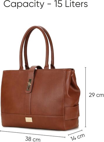 SARA Women Tote bag 15.6 Laptop Messenger Bag Office Bag College Bag Vegan Leather in Kuwait