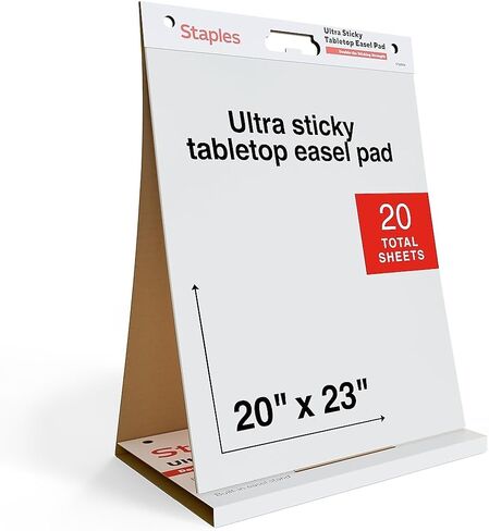 Staples Ultra Sticky Easel Pad 25 "× 30" ، 10 صفائح/وسادة ، 10 وسادات/كرتون (ST62839) in Kuwait