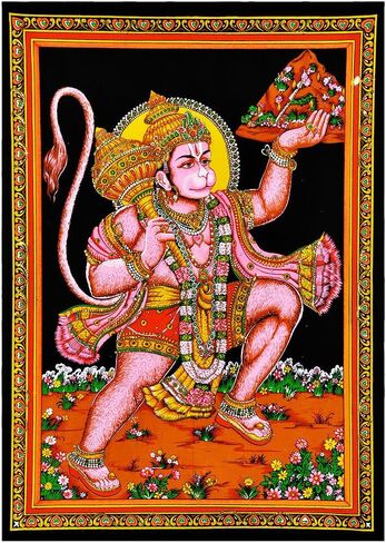 Maa Lakshmi Goddess of Wealth & Prosperity - Cotton Tapestry in Saudi Arabia