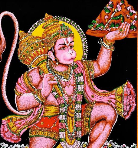 Maa Lakshmi Goddess of Wealth & Prosperity - Cotton Tapestry in Saudi Arabia