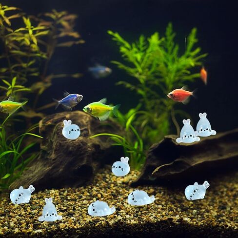 100pcs Mini Resin Seal, Luminous Tiny Sea Creatures Little Cute Small Resin Ocean Ornaments Miniature Sea Animals Mini Seals for Decoration in Saudi Arabia