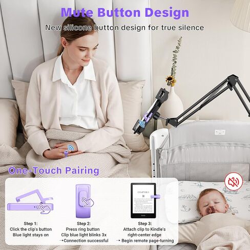 Oresoc RF Remote Control Page Turner for Kindle Paperwhite Oasis Scribe Kobo,Kindle Accessories for eReaders iPhone iPad Android Tablets Reading Novels Comics in Saudi Arabia