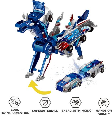 تصادم تحويل سيارة الديناصورات ، سيارة محولات الديناصورات المغناطيسية للبنين والبنات حفل عيد ميلاد عيد ميلاد (ذهب) in Kuwait