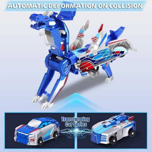 تصادم تحويل سيارة الديناصورات ، سيارة محولات الديناصورات المغناطيسية للبنين والبنات حفل عيد ميلاد عيد ميلاد (ذهب) in Kuwait