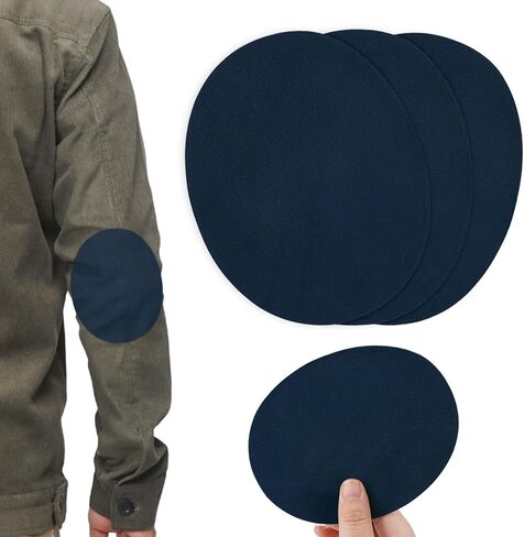 10PCS Elbow Knee Patch,Black Iron-on Elbow Oval Patches for Sweaters,Iron On Knee Patches for DIY Cloth Repair,Multi-Use Decorative Clothing Applique for Pants Shirt and Sweater in Kuwait