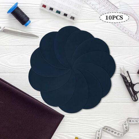 10PCS Elbow Knee Patch,Black Iron-on Elbow Oval Patches for Sweaters,Iron On Knee Patches for DIY Cloth Repair,Multi-Use Decorative Clothing Applique for Pants Shirt and Sweater in Kuwait