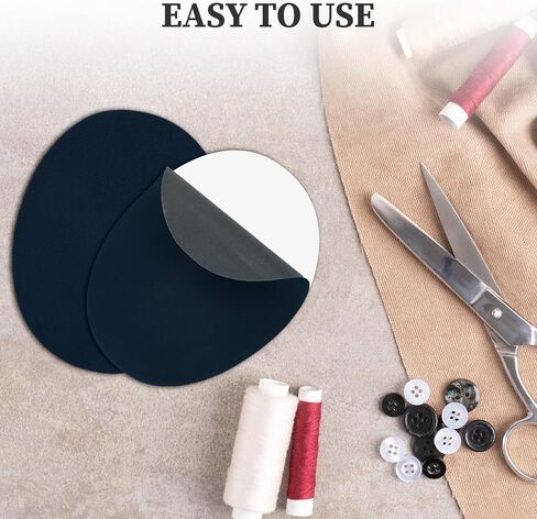 10PCS Elbow Knee Patch,Black Iron-on Elbow Oval Patches for Sweaters,Iron On Knee Patches for DIY Cloth Repair,Multi-Use Decorative Clothing Applique for Pants Shirt and Sweater in Kuwait