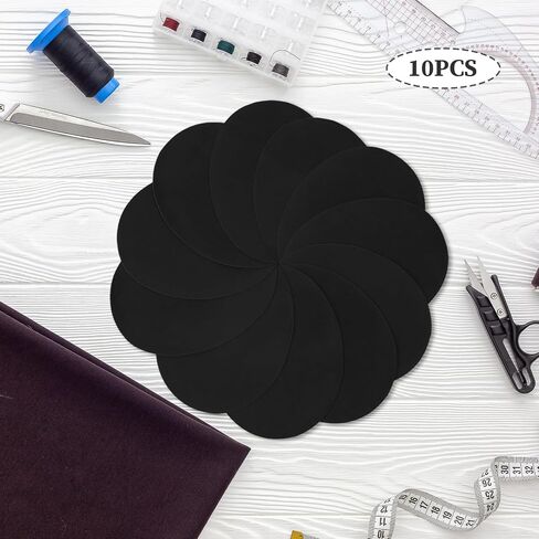 10PCS Elbow Knee Patch,Black Iron-on Elbow Oval Patches for Sweaters,Iron On Knee Patches for DIY Cloth Repair,Multi-Use Decorative Clothing Applique for Pants Shirt and Sweater in Kuwait