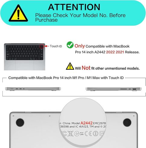 Mosiso متوافق مع MacBook Pro 14 بوصة Case 2021 2022 إطلاق A2442 M1 ، حقيبة الأكمام متعددة الوظائف والغطاء الصلب والوحة المفاتيح واقي وحماية التخزين ، TEAL العميق البط البرك in Saudi Arabia