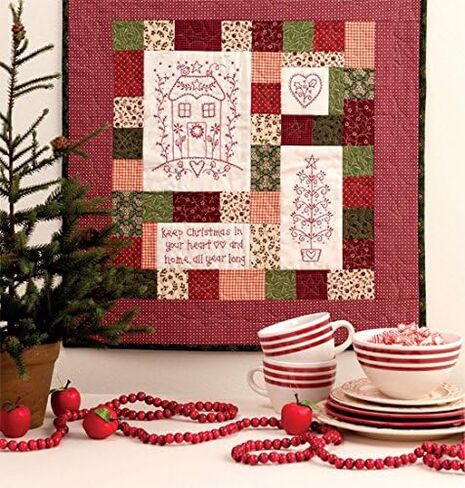 Christmas Patchwork Loves Embroidery: Hand Stitches, Holiday Projects in Saudi Arabia