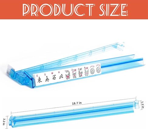 Mahjong All-in-One Tile Rack & Pusher و Clear Acrylic Mahjong Rack و Combo Combo ، مجموعة Majiang Tile Modern American Majiang من 4 (واضح) in Kuwait
