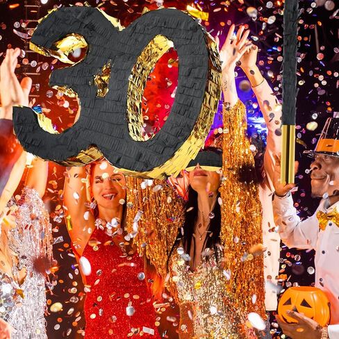 4 أجهزة كمبيوتر 16 بوصة الذهب الرقائق الأسود رقم 30 Piñata مجموعة لزخارف حفلة عيد ميلاد 30 مع عصا عصا عظمى نعلم للبالغين 30th الذكرى الذكرى السنوية مستلزمات الزخرفة in Saudi Arabia