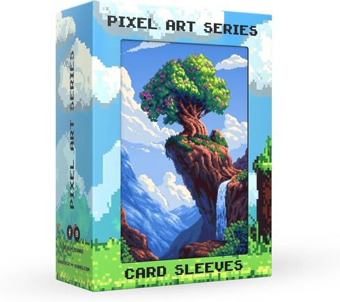 (Pixel Art Series) 100ct TCG/MTG Textured Art Card Sleeves (Cherry Blossom) in Kuwait