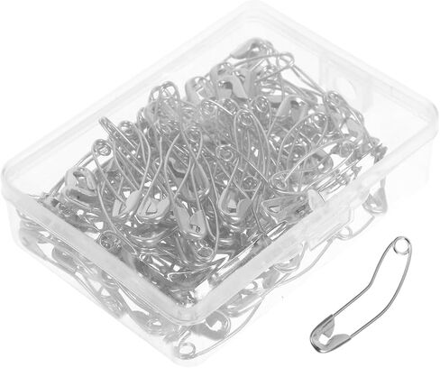 STOBOK 100pcs Efficient Quilting Sewing Safety Pins Nickel-Plated Bent Basting Pins Bulk for Crafting in Saudi Arabia