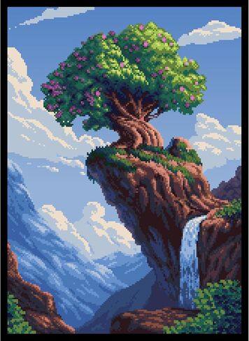 (Pixel Art Series) 100ct TCG/MTG Textured Art Card Sleeves (Cherry Blossom) in Kuwait