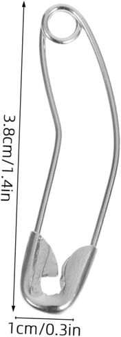 STOBOK 100pcs Efficient Quilting Sewing Safety Pins Nickel-Plated Bent Basting Pins Bulk for Crafting in Saudi Arabia