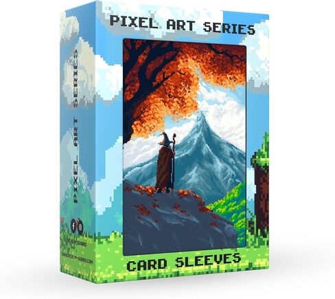 (Pixel Art Series) 100ct TCG/MTG Textured Art Card Sleeves (Cherry Blossom) in Kuwait