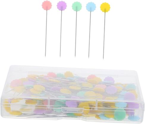 200pcs دبابيس شكل زهرة فريدة من نوعها دبابيس مستقيمة لخياطة أدوات خياطة الأدوات التطريز الملحقات المباشرة in Saudi Arabia