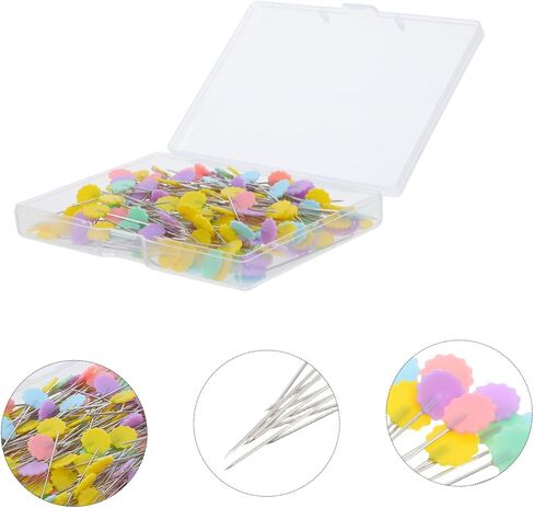 200pcs دبابيس شكل زهرة فريدة من نوعها دبابيس مستقيمة لخياطة أدوات خياطة الأدوات التطريز الملحقات المباشرة in Saudi Arabia