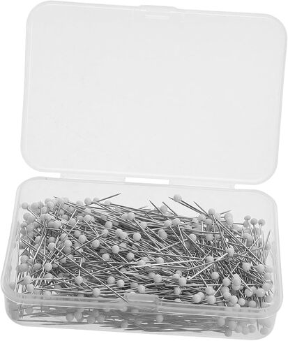 500pcs White Glass Head Sewing Pins Quilting Pins for Dressmaking Craft Positioning and DIY Projects Versatile Hand Sewing Accessories with Elegant Design in Saudi Arabia