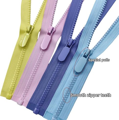 Wonesifee 10PCS #5 Plastic Separating Zippers Colorful Resin Open end Zippers for Jackets Clothes DIY Handbags Sewing Clothing Parka Down Coats Craft Purses Bags Mixed 10Colors (10colors, 16inches) in Kuwait