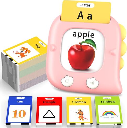 Kidzdo Dinosaur Talking Flash Cards with 254 Words, Birthday Gifts for Ages 1-6 Boys, Educational ABCs Learning Toys, Toddlers Pocket Speech Therapy Toys for 2 3 4 5 6 Year Old Kids, Blue in Saudi Arabia