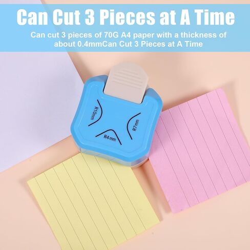 3 PCS Paper Corner Rounder Punch ، 3 Hole Punch Paper Cutter 3 in 1 ، rounder Corner Curner for Cardstock Scrapbooking Scrapbook Supplies ، Photo Corners Hole Puncher for Crafts Journaling Supplies in Kuwait